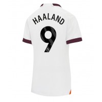 Koszulka piłkarska Manchester City Erling Haaland #9 Strój wyjazdowy dla kobiety 2023-24 tanio Krótki Rękaw